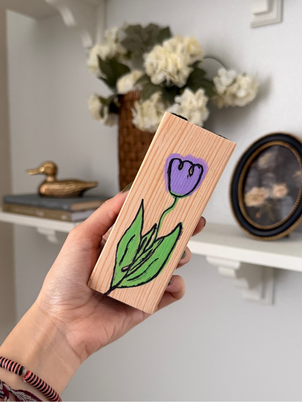 Tulip (water color inspired) whiteboard eraser